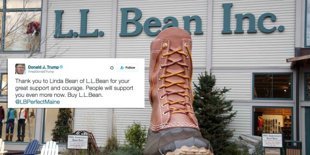 L.L. Bean Reiterates Its Apolitical Message Following Trump's Tweet of  Support