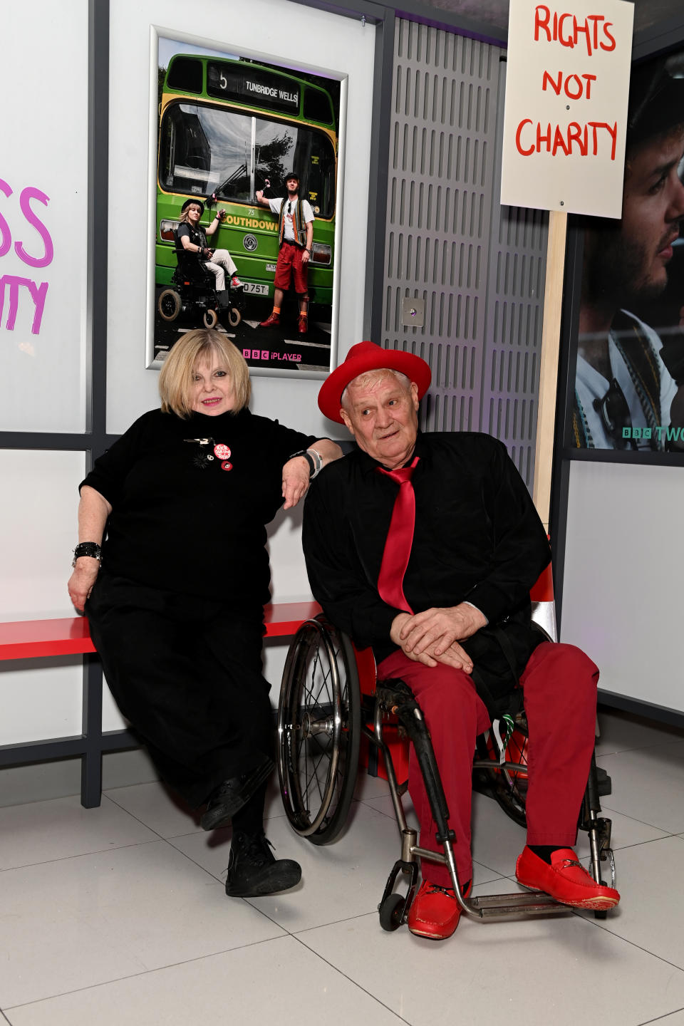 LONDON, ENGLAND - MARCH 15: Barbara Lisicki and Alan Holdsworth at the photocall for 