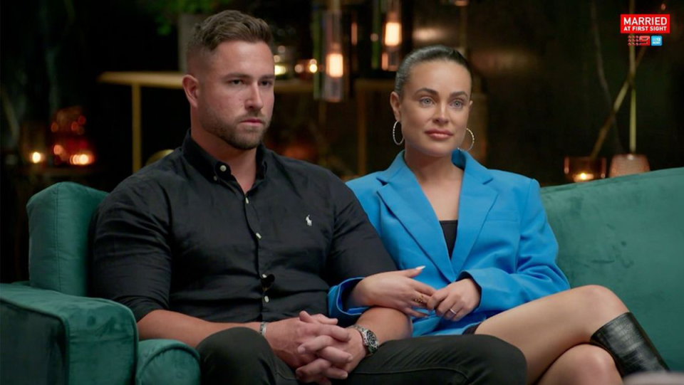 MAFS’ Harrison Boon and Bronte Schofield.