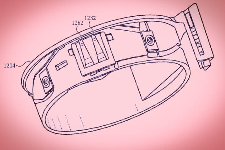 Apple smart ring with rotating parts.