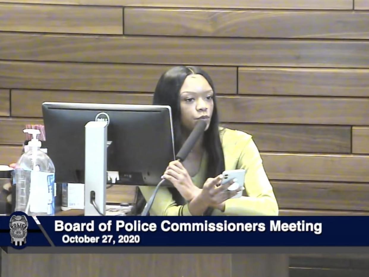 keiajah kj brooks kansas city board of police commissioners meeting speech