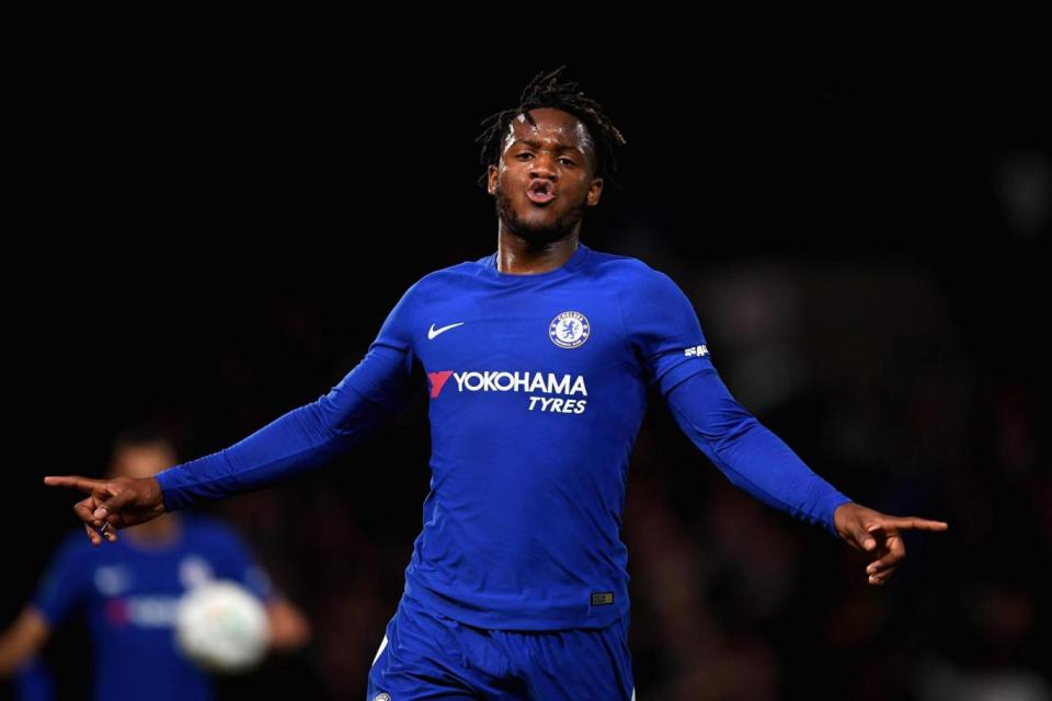 Batshuayi grabbed his first treble in a Chelsea shirt (Chelsea FC via Getty Images)