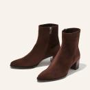 <p><strong>Margaux</strong></p><p>margauxny.com</p><p><strong>$398.00</strong></p><p>It is no secret that Margaux makes shoes that are sinfully comfortable and these boots are no exception. Change things up with a pair of brown suede booties that work with a variety of color palettes and levels of dressiness. </p>