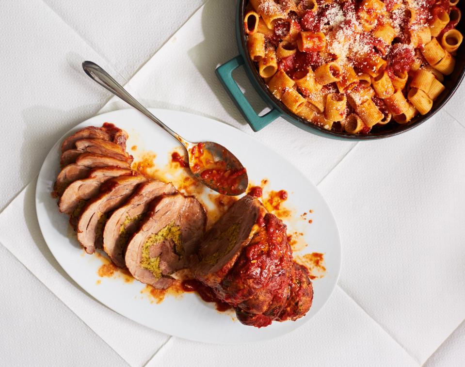 Pork Shoulder Braciola with Ragù