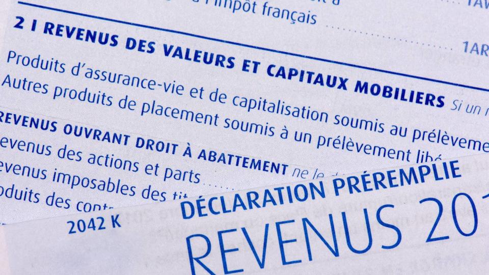 Déclaration impôts revenus capitaux 