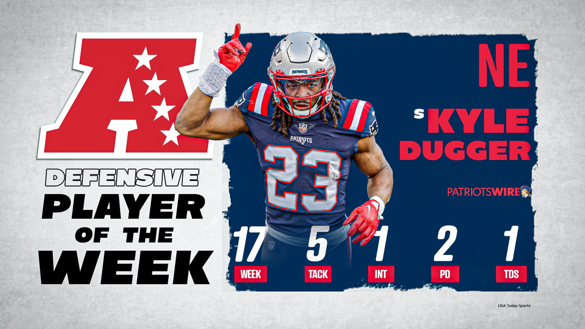 Patriots' burgeoning star safety earns Player of the Week honors