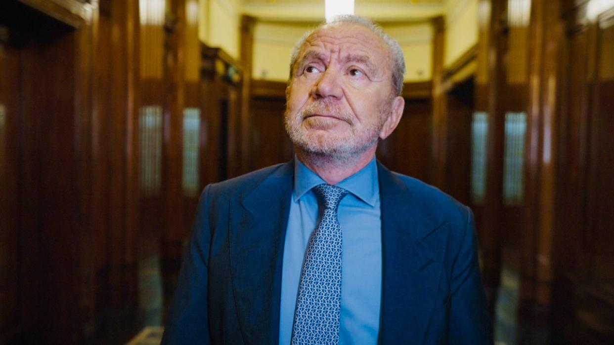  Lord Sugar, who will choose his next business partner in The Apprentice 2024 final. 