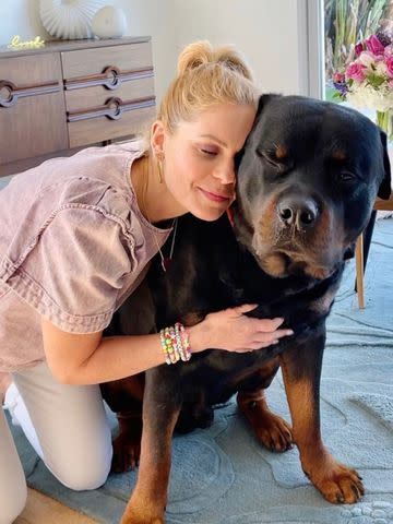 <p>Candace Cameron Bure/Instagram</p> Candace Cameron Bure with her dog, Boris.