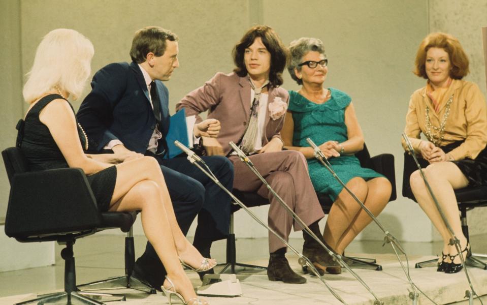 Frost with Diana Dors, Mick Jagger, Mary Whitehouse and Audrey Slaughter - Shutterstock