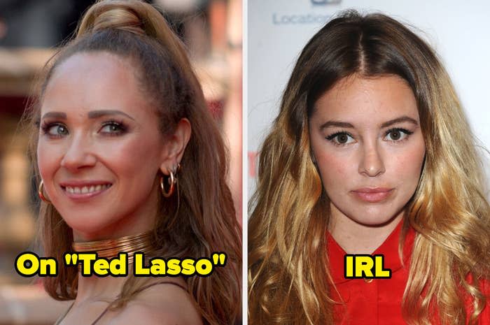 Juno Temple's character Keeley on Ted Lasso and Keeley Hazell in real life