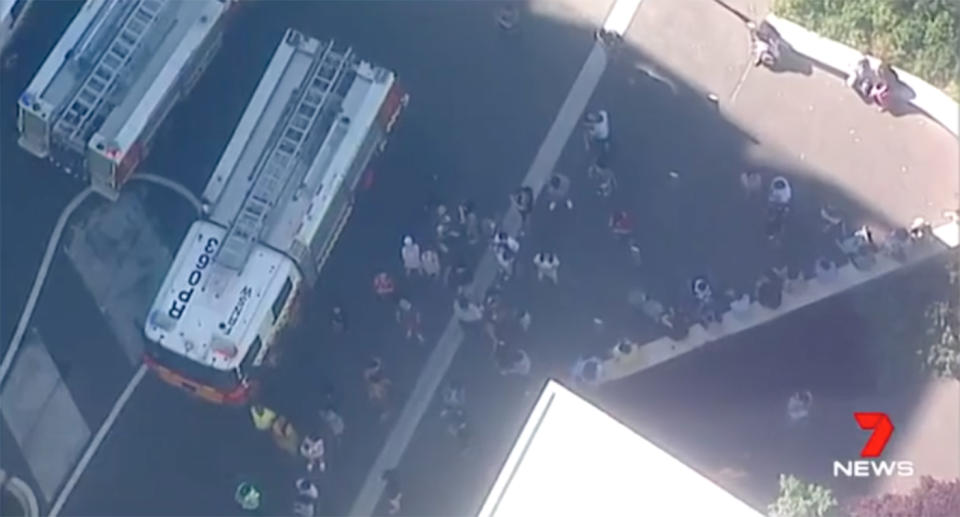 About 300 people were evacuated from the building and surrounds after residents reported hearing loud cracking. Source: 7 News