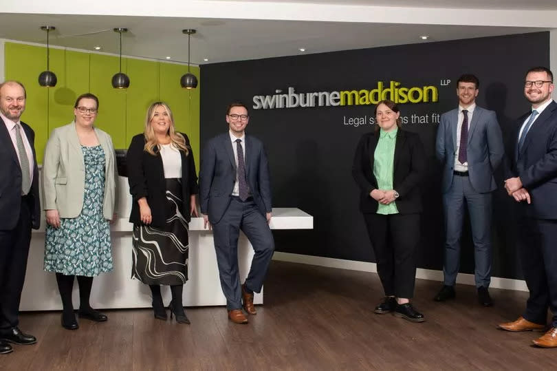 L-R: Jonathan Moreland, managing partner, Diane Hall, Charlotte Excell, Matt Ray, Jenna Keir-Kendrew, Lewis Brown and James Curran