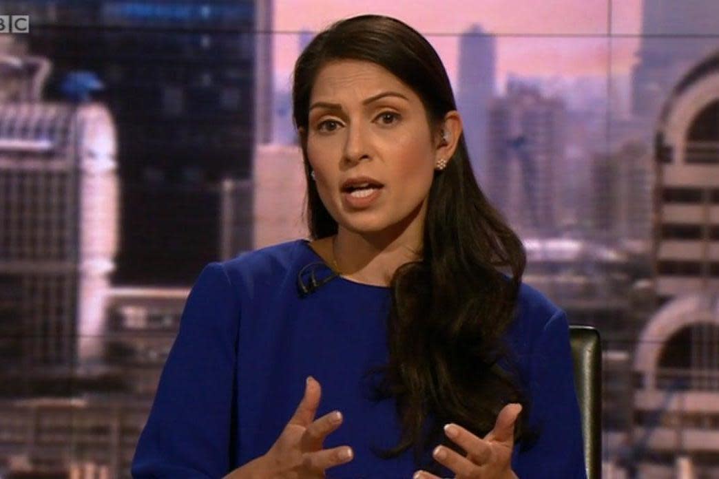 Priti Patel on Marr this morning