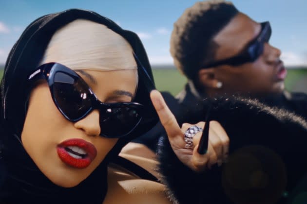 Cardi B and Rob49 in the video for "On Dat Money." - Credit: YouTube/Rob49