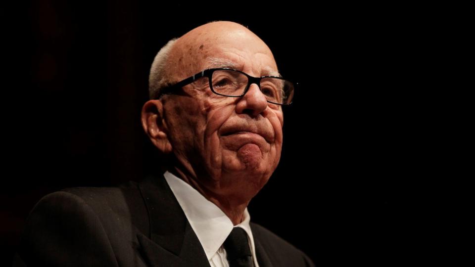 PHOTO: Rupert Murdoch, chairman and chief executive officer of News Corp., pauses during an event hosted by the Lowy Institute for International Policy in Sydney, Australia, on Oct. 31, 2013.  (Brendon Thorne/Bloomberg via Getty Images, FILE)