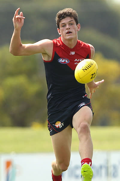 The no. 3 pick in the 2014 draft is expected to ignite the Demons’ fresh-faced midfield with his toughness around the hard-ball.