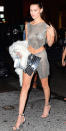 <p>Birthday girl Bella partied in chainmail separates and a set of crazy affordable silver stilleto sandals with lucite heels ($45; <a rel="nofollow noopener" href="https://www.publicdesire.com/us/amarie-barely-there-perspex-heels-in-silver?source=aw&awc=6825_1486489568_d7e00de526a7fac4993f3070c627f132&utm_source=Affiliate_WindowUS&utm_medium=t.umblr.com&utm_campaign=85386&utm_content=0&utm_term=0" target="_blank" data-ylk="slk:publicdesire.com;elm:context_link;itc:0;sec:content-canvas" class="link ">publicdesire.com</a>). </p>