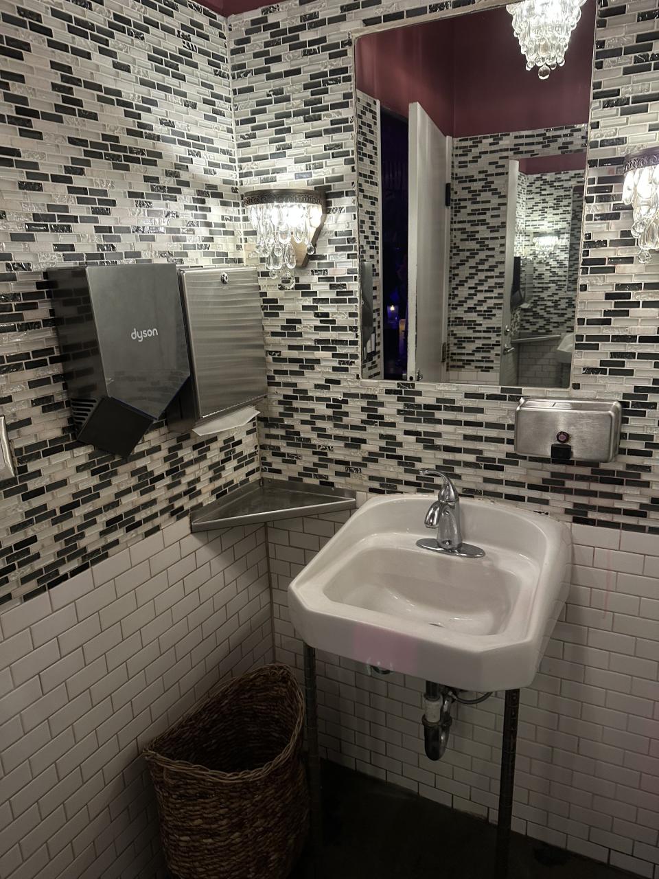 A photo of the inside of the bathroom