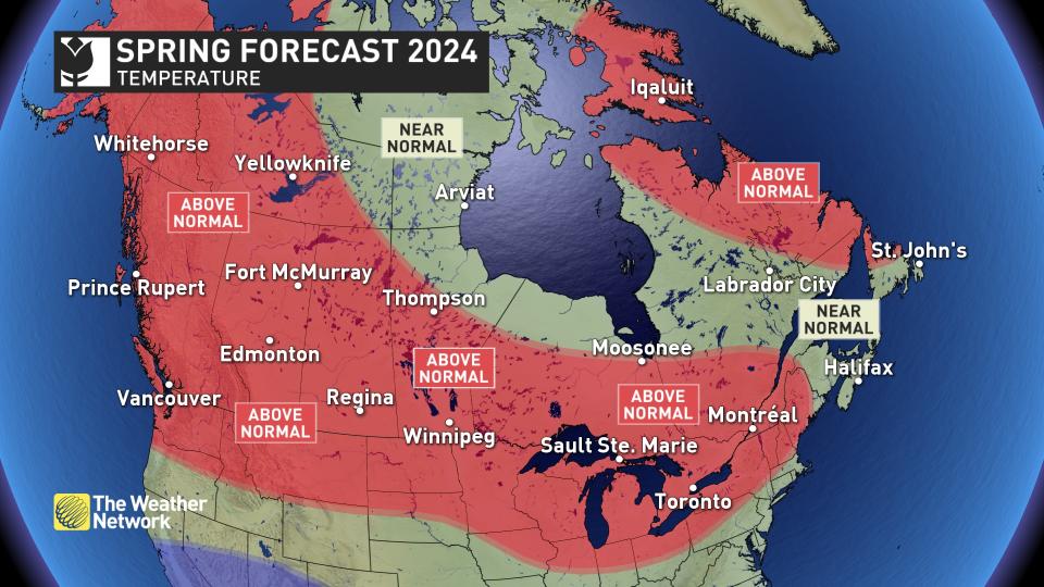 Baron - Spring Forecast 2024 temperatures