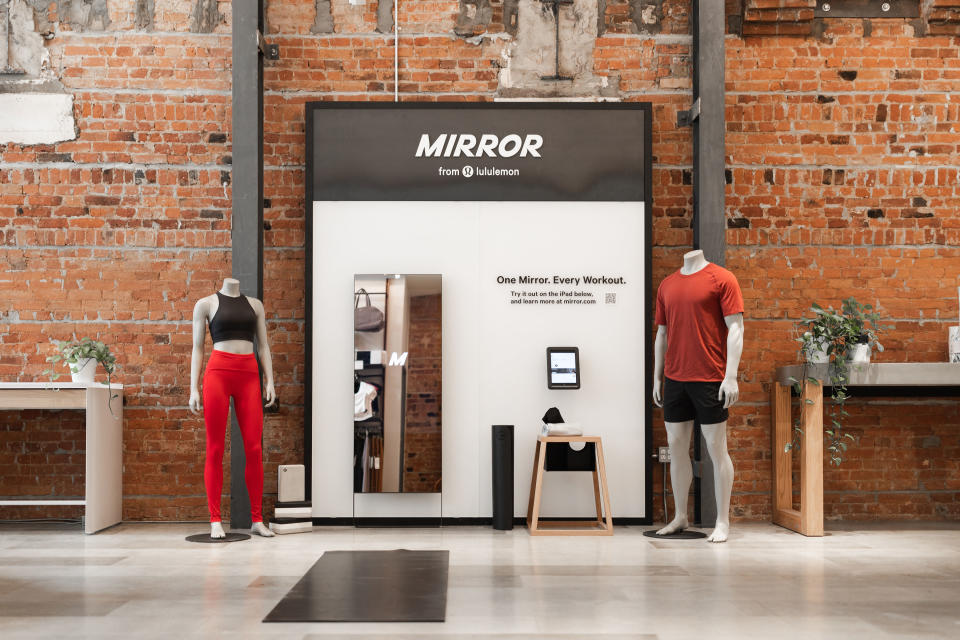 Canada residents can order the MIRROR in Lululemon stores and online beginning November 22. (Photo by Lululemon)