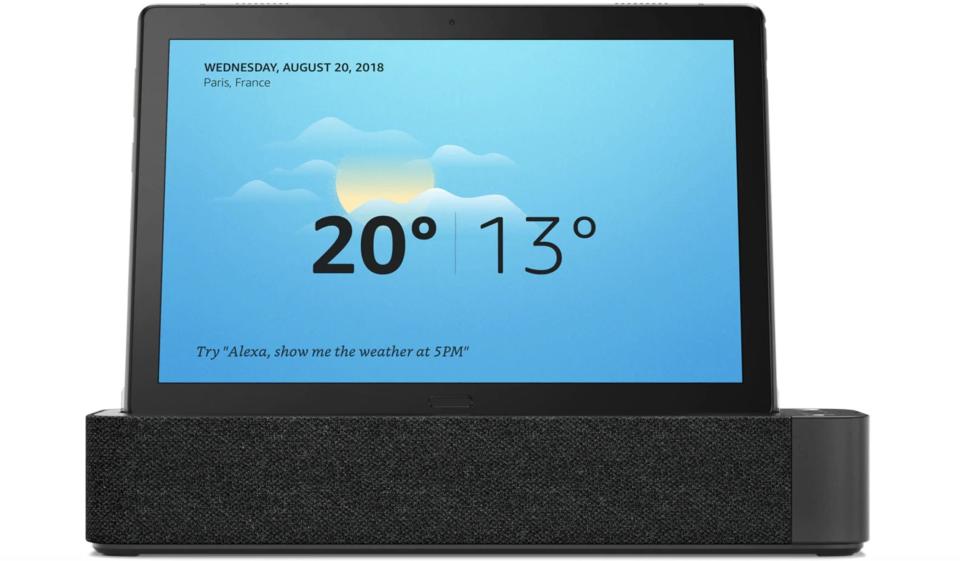 Lenovo's Smart Tab acts as an Amazon Echo Show when in docked mode.