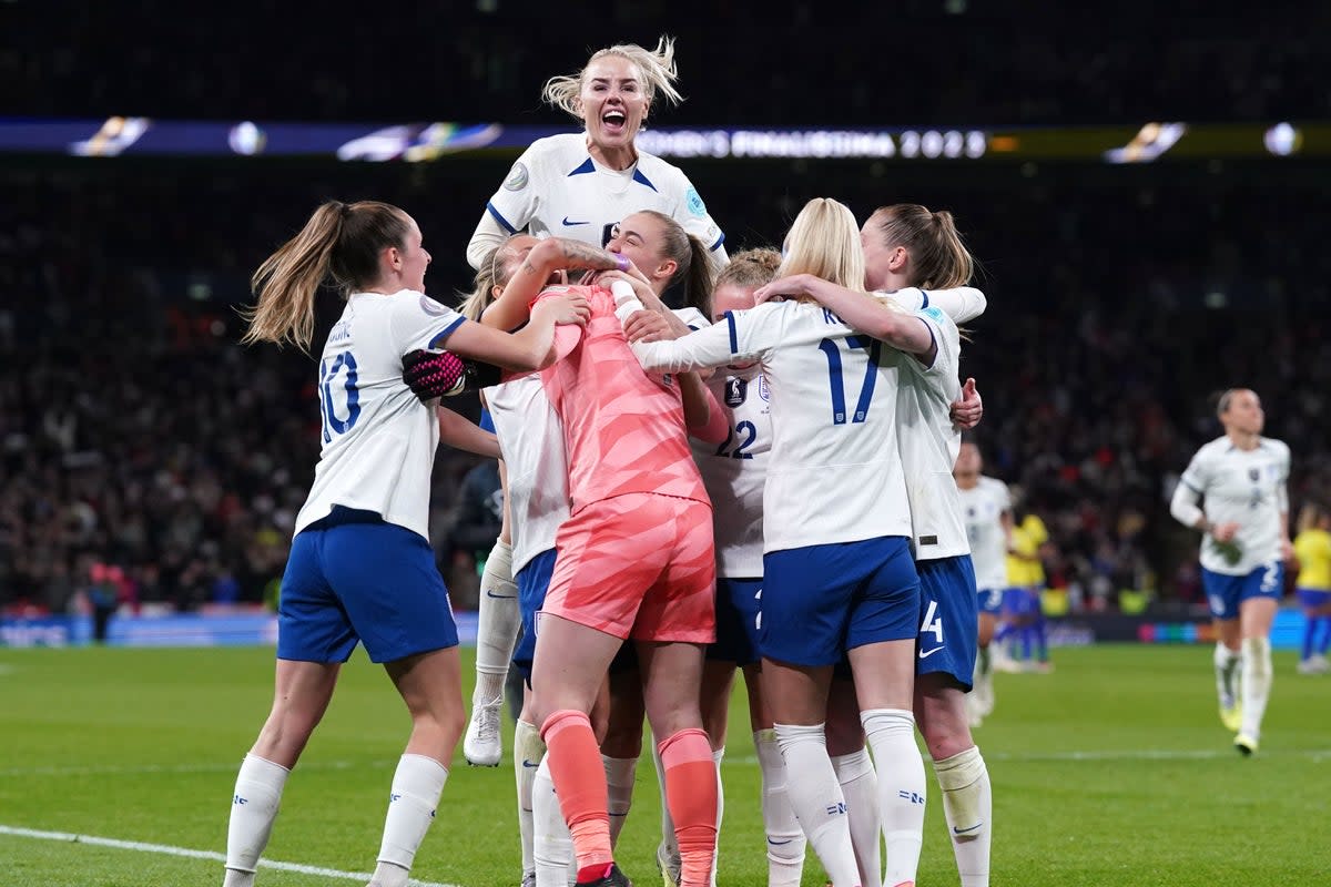 England beat Brazil in a penalty shootout (Adam Davy/PA) (PA Wire)