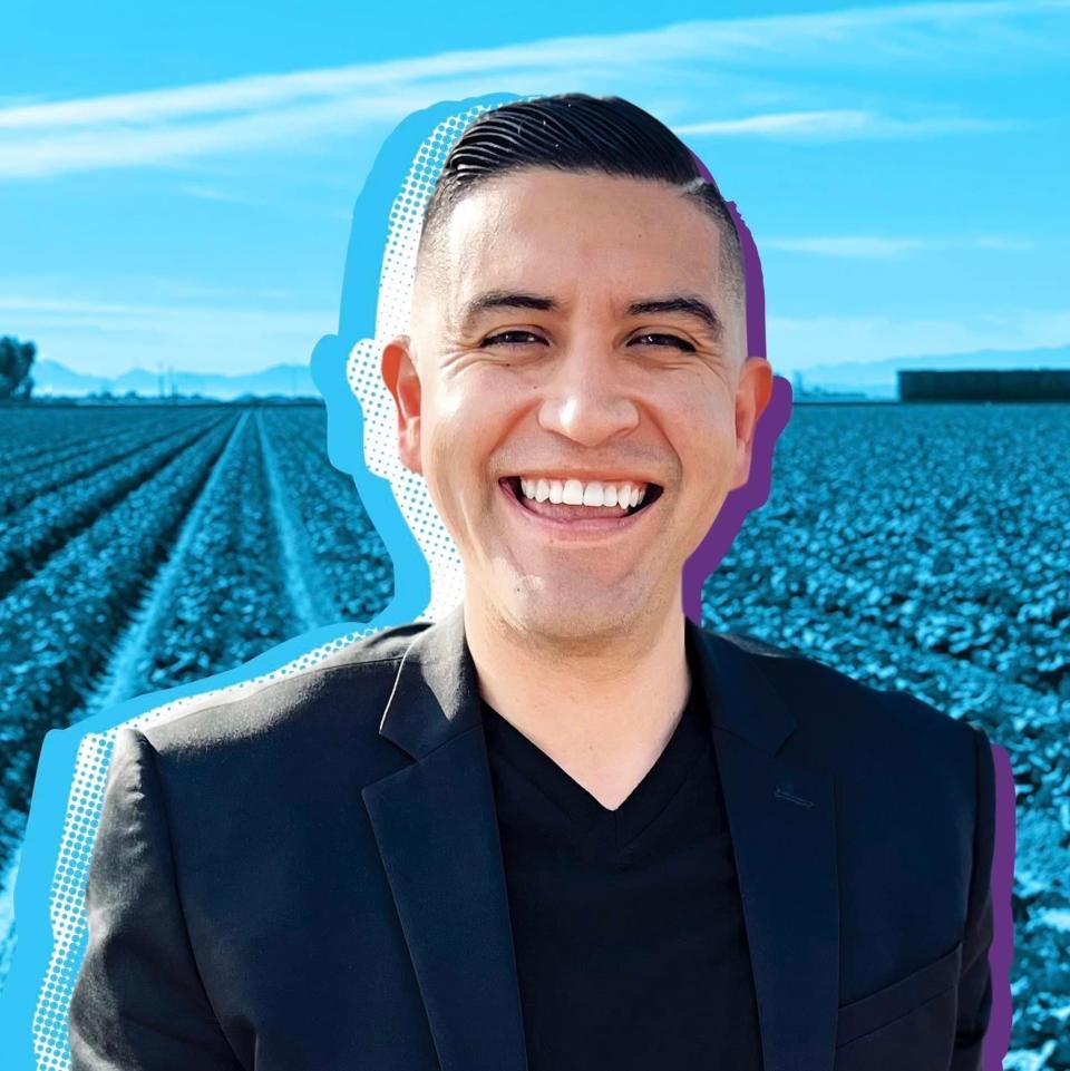 Andrew Arevalo, a teacher and school board trustee, is a candidate for the Division 1 seat on the Imperial Irrigation District board of directors in the June 2022 election.