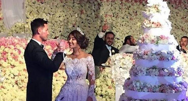 Salim and Aysha Mehajer on their wedding day