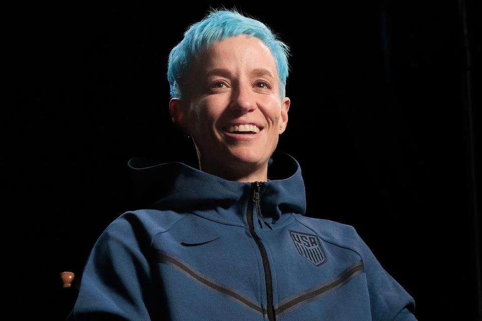 <p>Robert Mora/USSF/Getty</p> Megan Rapinoe announced her plans to retire from professional soccer at the end of the 2023 season.