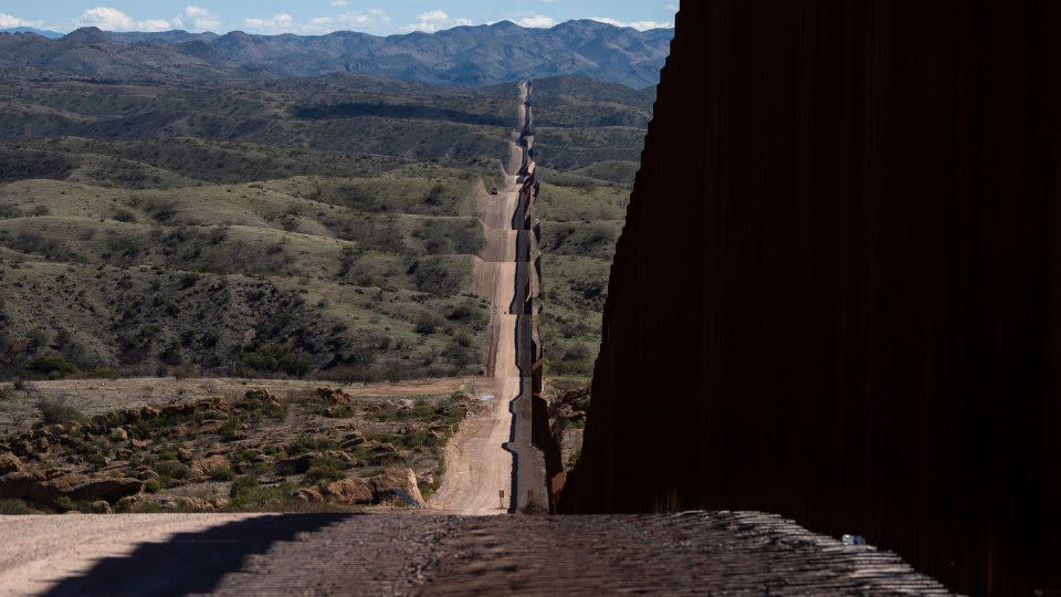 Part of the US-Mexico border is seen near Sasabe, Arizona. - Rebecca Noble/Reuters/File