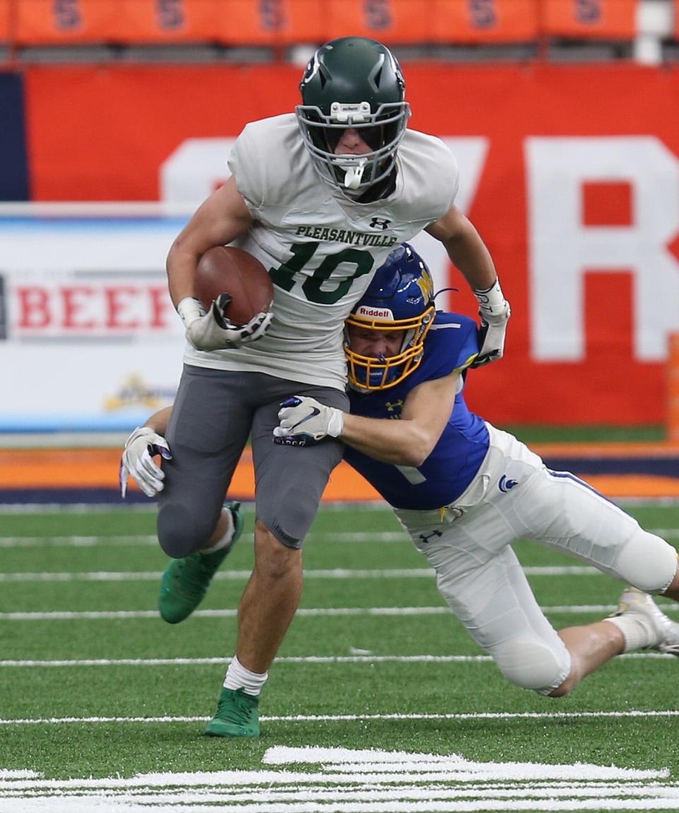 Maine-Endwell defeated Pleasantville 21-12 in the state championship at the Carrier Dome at Syracuse University Dec 4, 2021.                                                                                                                                                                                                                                                                             