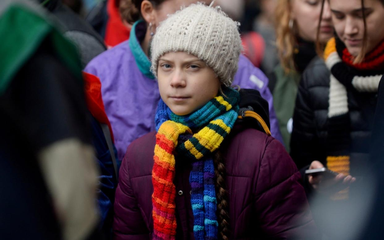  Swedish climate activist Greta Thunberg takes part in the rally ''Europe Climate Strike'' in Brussels in March