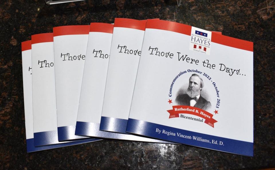 “Those Were the Days” is available in the Hayes Presidential Museum Store, and author Regina Vincent-Williams will host a book signing before and after the Independence Day concert at Hayes.