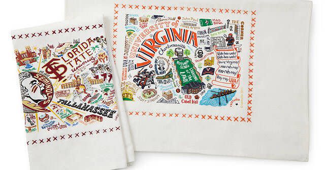 Uncommon goods custom college dish towel