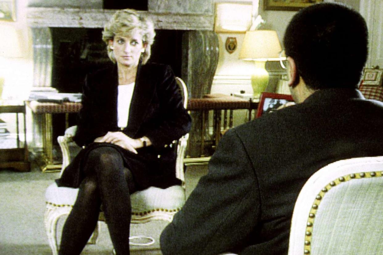 Diana, Princess of Wales, during her interview with Martin Bashir for the BBC