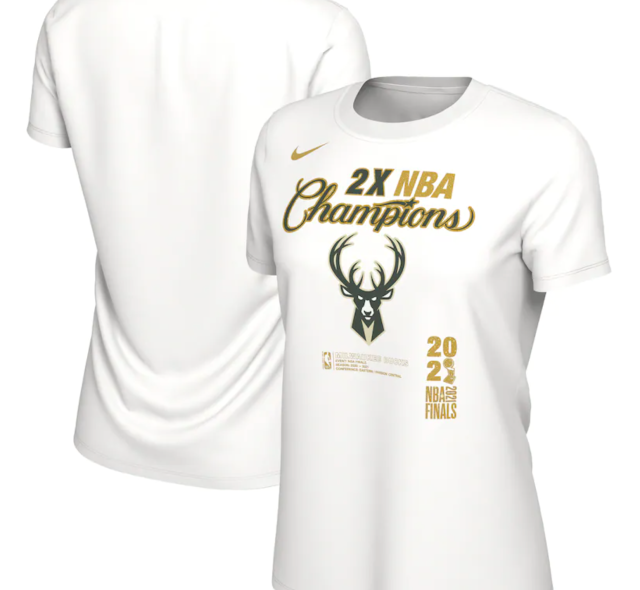 Milwaukee Bucks 2021 NBA Champions official merchandise, buy now