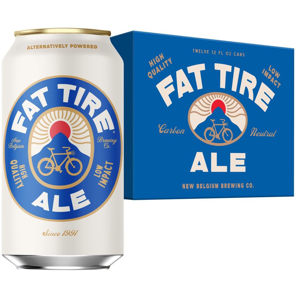 New Belgium Brewing's Fat Tire has been rebranded to reflect the company's environmental sustainability initiative.