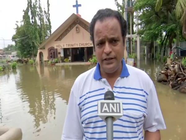 Raju Alex, the priest of Holy Trinity Church in Hyderabad while speaking to ANI. (Photo/ANI) 