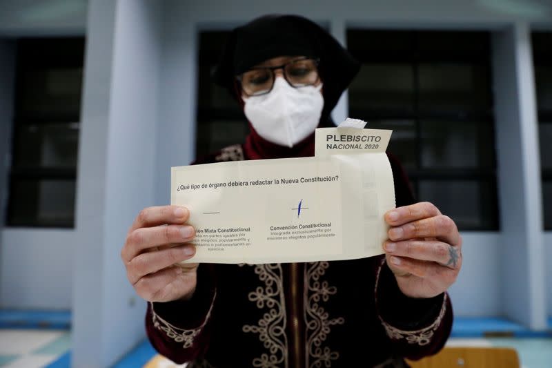 Referendum on a new Chilean constitution, in Valparaiso