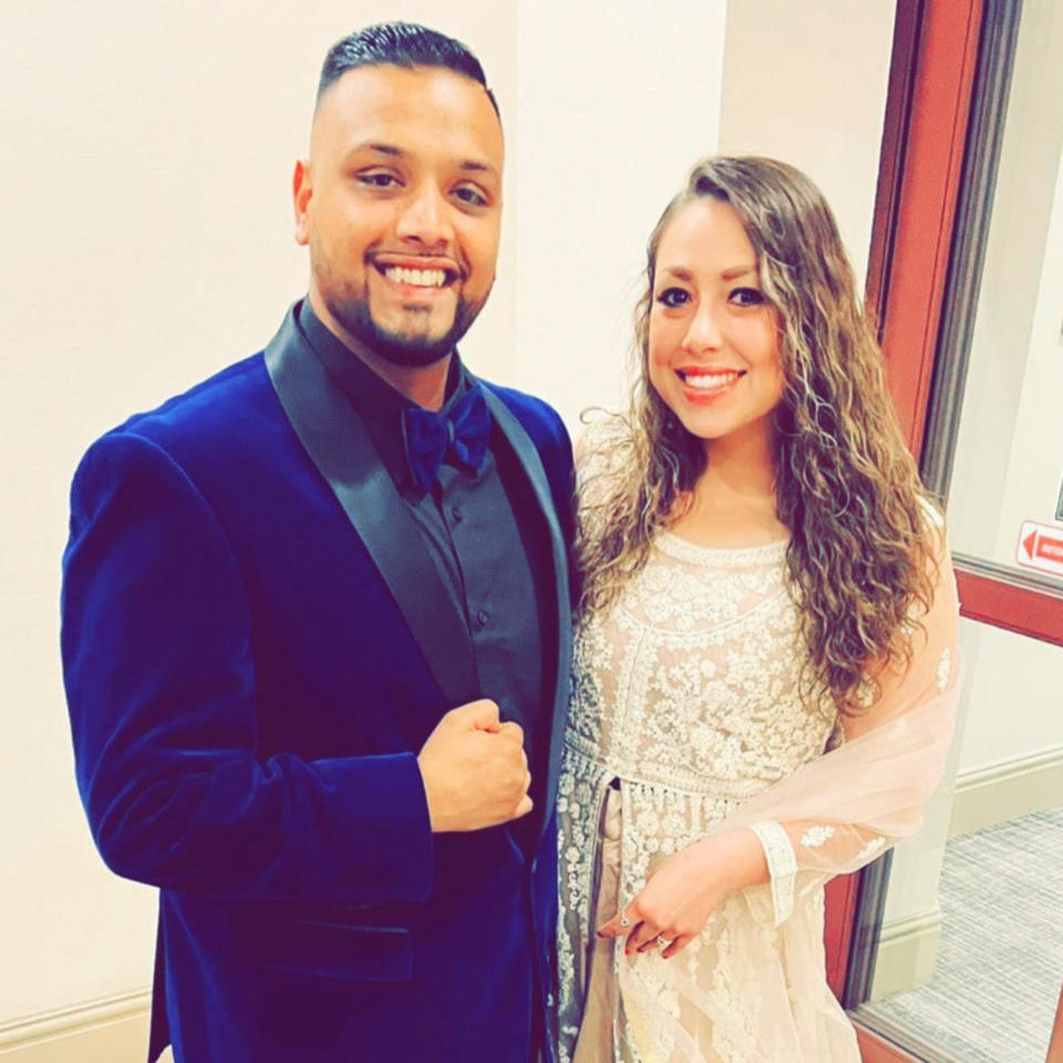 The family of Danish Baig, 27, said he was killed while trying to save his fiancée from being trampled at a Travis Scott show in Houston at which eight people died last week. (Basil Mirza Baig / Facebook)