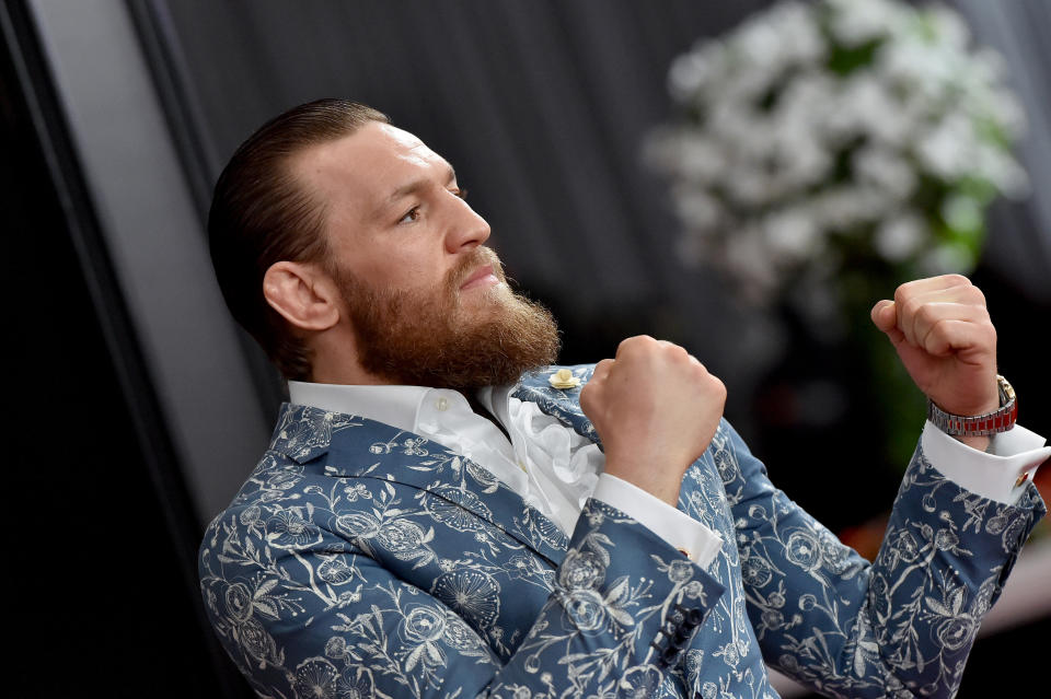 LOS ANGELES, CALIFORNIA - JANUARY 26: Conor McGregor attends the 62nd Annual GRAMMY Awards at Staples Center on January 26, 2020 in Los Angeles, California. (Photo by Axelle/Bauer-Griffin/FilmMagic)