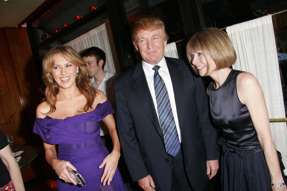 Melania Trump, Donald Trump, Anna Wintour