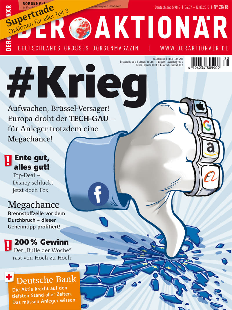 Neue Ausgabe: #KRIEG – Aufwachen, Brüssel-Versager! Europa droht der TECH-GAU – für Anleger trotzdem eine Megachance!