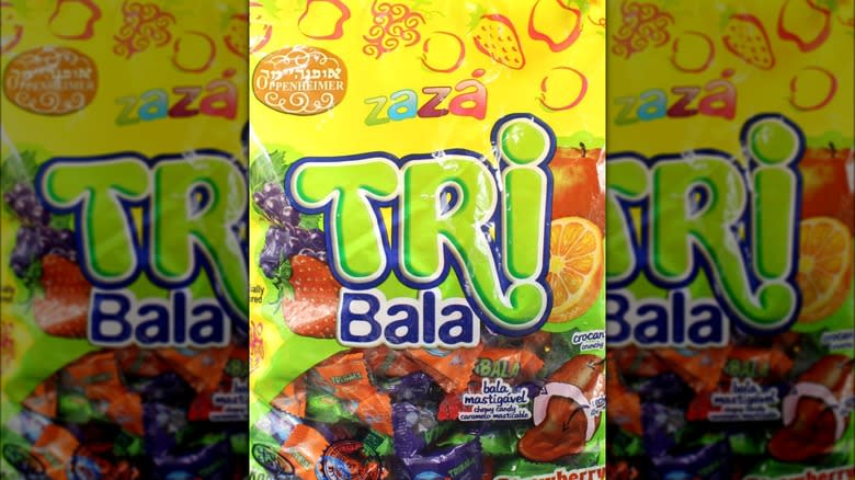 Bag of kosher Zaza Tri Bala candy