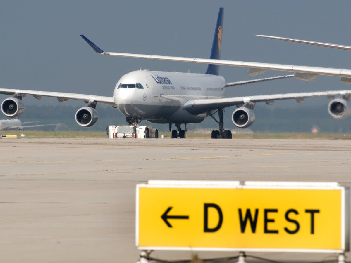 Ground stop: Lufthansa aircraft at Frankfurt airport, the German airline’s main hub  (Lufthansa)