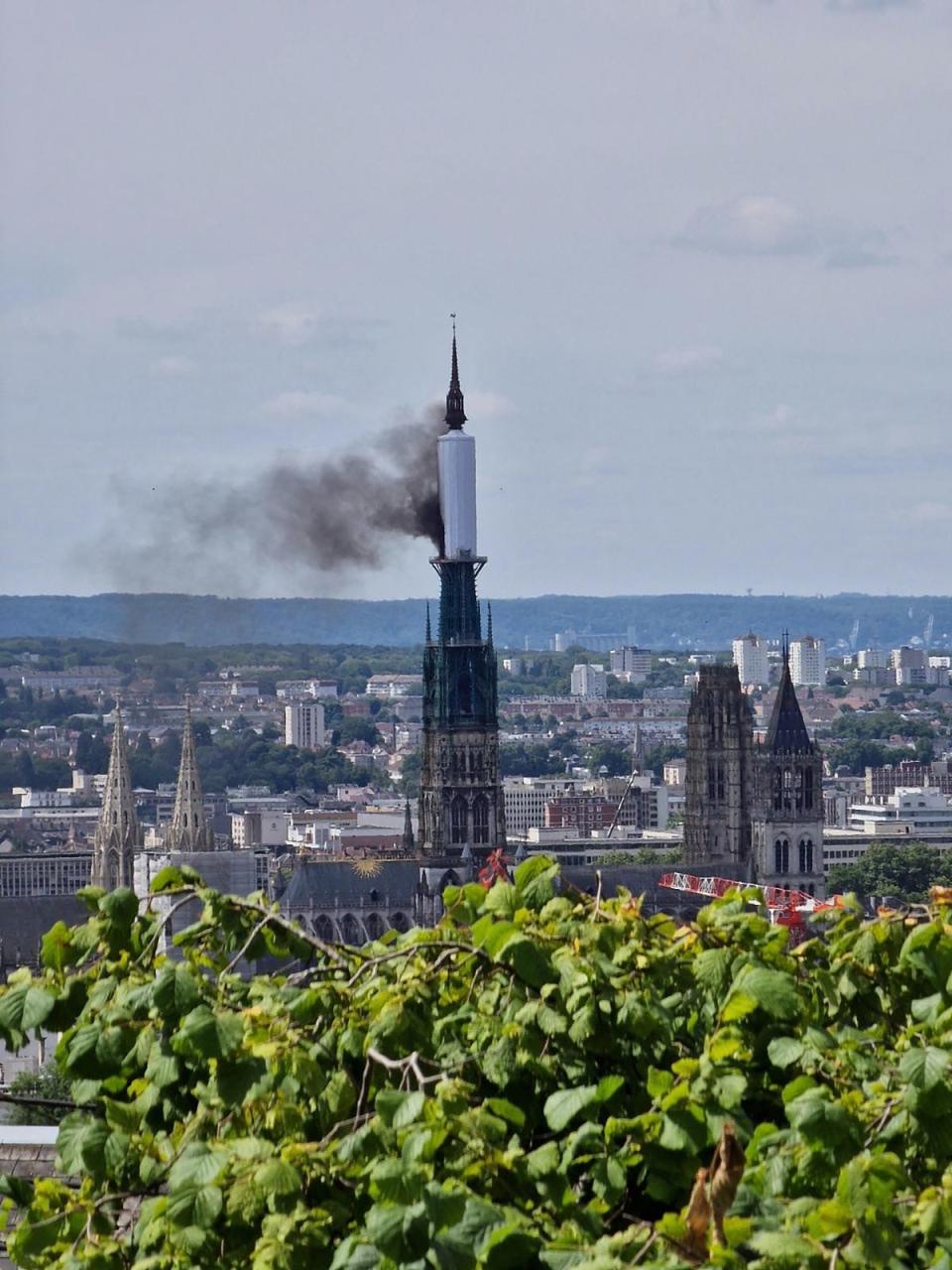 The prefecture said there were no reports of casualties and the extent of the damage was unclear for now (AFP/Getty)