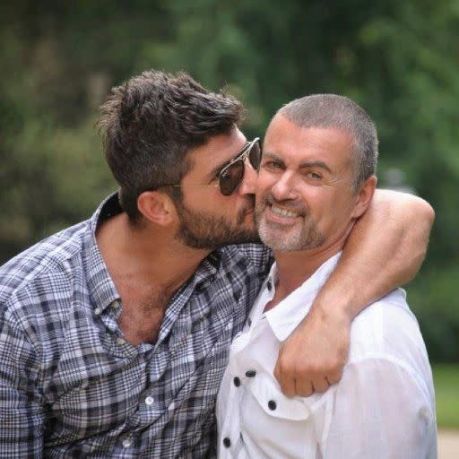 Queensland-born hair stylist Fadi Fawaz (pictured left) paid tribute to his partner, George Michael, on social media. Source: Twitter