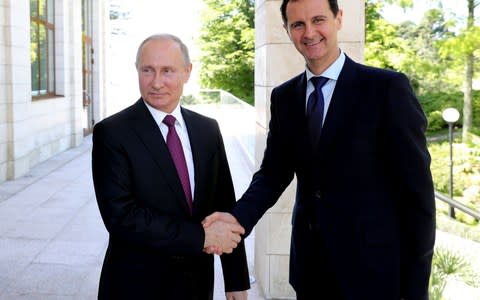  Tehran has been a key Russian ally in keeping Bashar Assad in power. - Credit: AFP