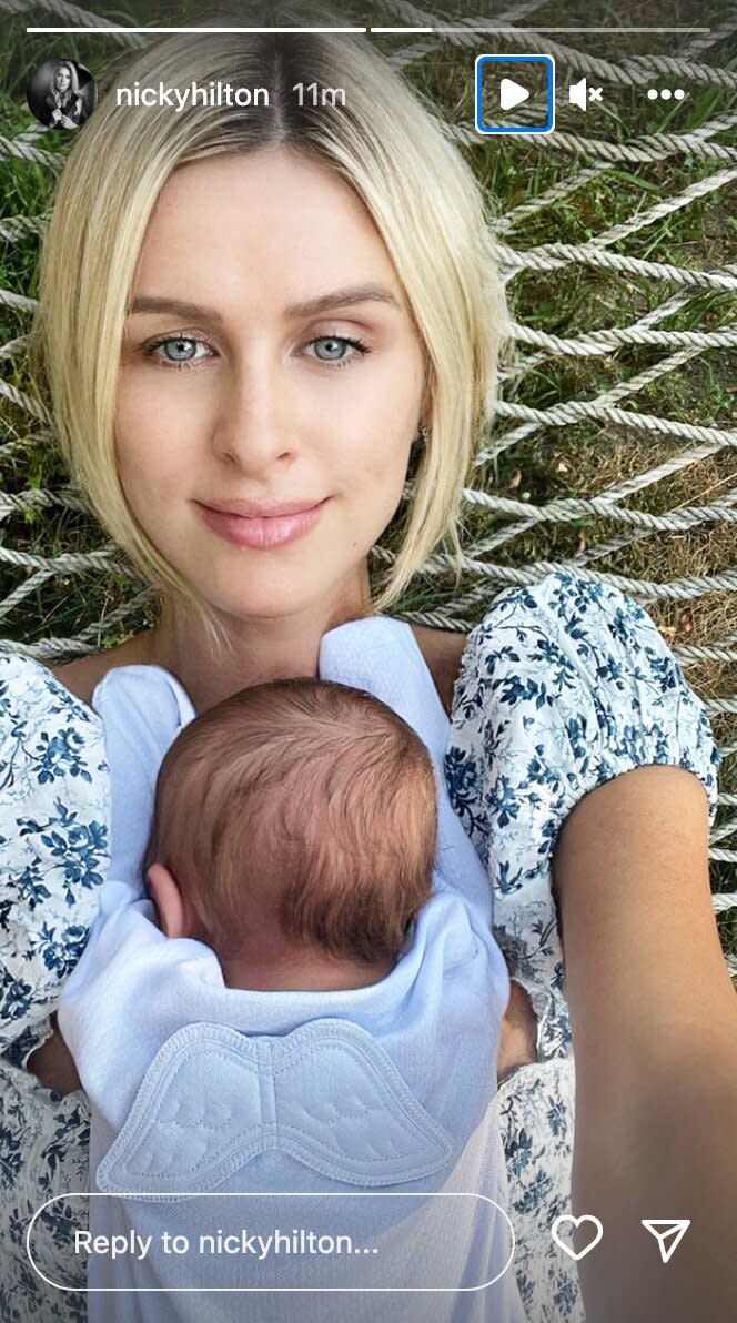 Nicky Hilton and baby
