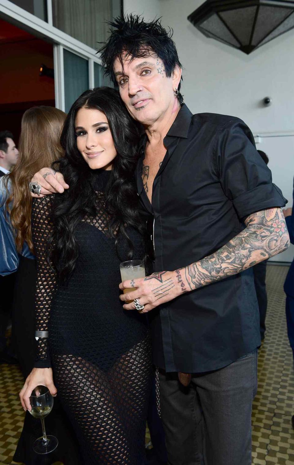 Brittany Furlan and Tommy Lee at the 2017 Streamy Awards at The Beverly Hilton Hotel on September 26, 2017 in Beverly Hills, California